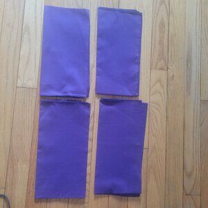 Purple Cloth Napkins Set of 4 NWOT